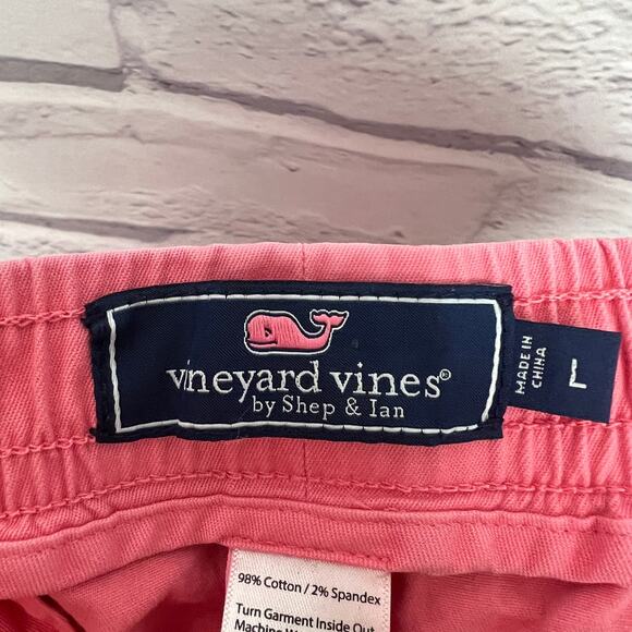 VINEYARD VINES Men's L Hot Pink Resort Beach Tropical Stretchy Jetty 7" Shorts - Picture 6 of 11